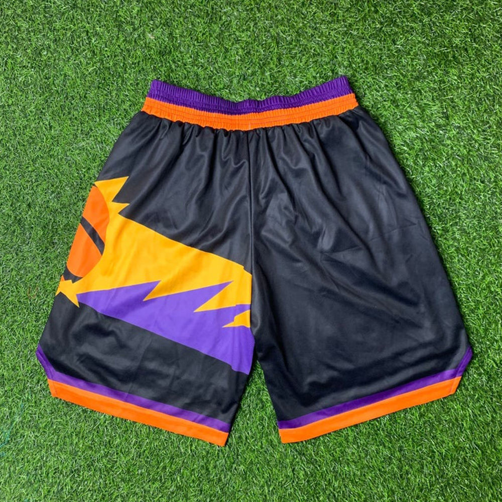 Hestic Sports Wear High Quality Custom Made Basketball Shorts For Mens Cropped Fit Polyester Plain Sublimation Shorts For Mens